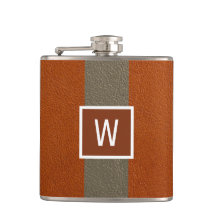Moderne Imitat Leder Monogram Orange
