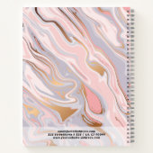 Moderne Imitat mit Marmorstruktur Notizblock (Rückseite)