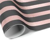 Moderne Imitat-Rosen-Goldfolie u. schwarze Geschenkpapier (Rolleneckpunkt)