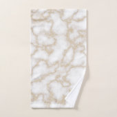 Moderne Imitate aus Marmor Gold Glitzer Badhandtuch Set (Handtuch)