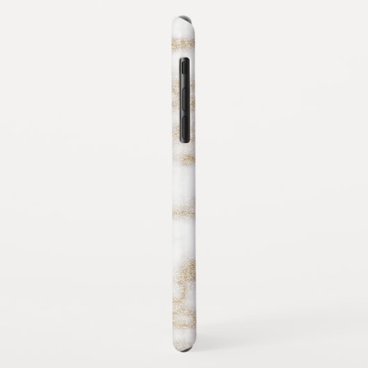 Moderne Imitate aus Marmor Gold Glitzer Case-Mate iPhone Hülle (Hinten/Links)