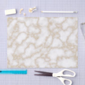 Moderne Imitate aus Marmor Gold Glitzer Seidenpapier (Handwerk)