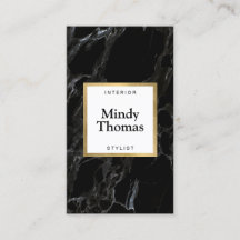 Moderne Imitate aus schwarzem Marmor Gold Frame