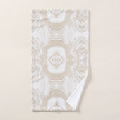 Moderne Imitate aus weißem Marmor Gold Glitzer Badhandtuch Set (Handtuch)