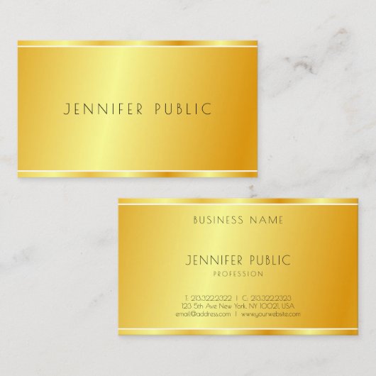 Moderne Imitate Berufliche Elegante Vorlage Visitenkarte (Vorne/Hinten)