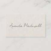 Moderne Imitate Bezeichnung der Schrift Visitenkarte (Vorderseite)