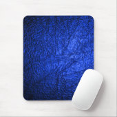 Moderne Imitate Blauer Leder Textur Mousepad (Mit Mouse)
