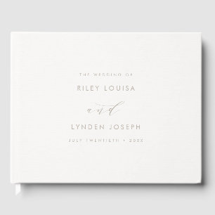 Moderne Imitate - elegante Hochzeit aus Papier Gästebuch