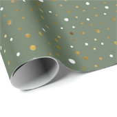Moderne Imitate Foil Dots Weihnachtsgeschenk Geschenkpapier (Rolleneckpunkt)