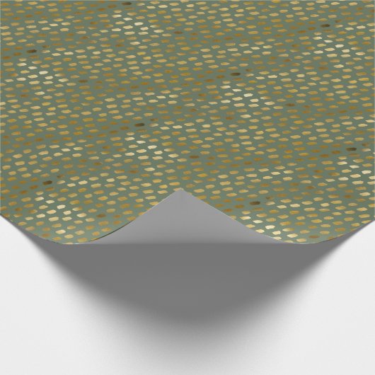 Moderne Imitate Foil Dots Weihnachtsgeschenk Geschenkpapier (Ecke)