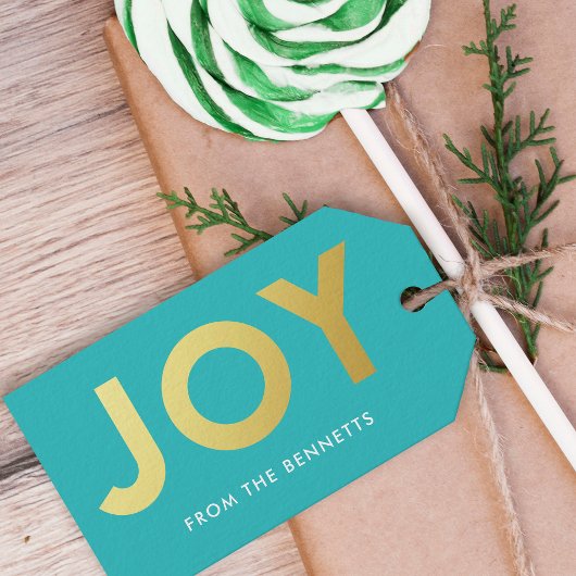 Moderne Imitate Foil Joame Name Christmas Geschenkanhänger