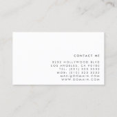 Moderne Imitate Geometrische Formen des Golfs Foil Visitenkarte (Rückseite)