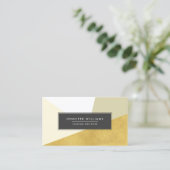 Moderne Imitate Geometrische Formen des Golfs Foil Visitenkarte (Stehend Vorderseite)