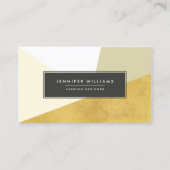 Moderne Imitate Geometrische Formen des Golfs Foil Visitenkarte (Vorderseite)