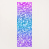 Moderne Imitate Glitzer Ombre Yogamatte (Rückseite)