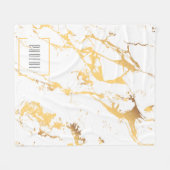 Moderne Imitate Gold Abstraktes Muster Fleecedecke (Vorderseite (Horizontal))