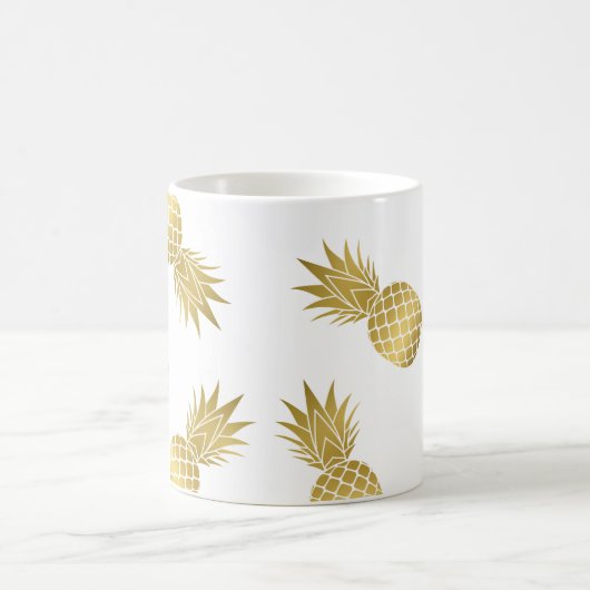 Moderne Imitate Gold Ananas Tasse (Mittel)