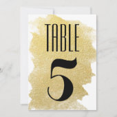 MODERNE IMITATE GOLD EINLADUNG (Vorderseite)