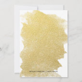 MODERNE IMITATE GOLD EINLADUNG (Rückseite)