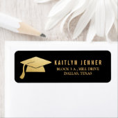 Moderne Imitate Gold Foil Abschluss Hat einfach Lä (Insitu)