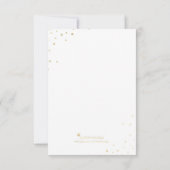 Moderne Imitate Gold Foil Glamour Save the Date (Rückseite)