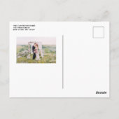 Moderne Imitate Gold Geometric Frame Hochzeit Viel Postkarte (Rückseite)