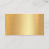 Moderne Imitate Gold Hand Script Elegante Vorlage Visitenkarte (Rückseite)