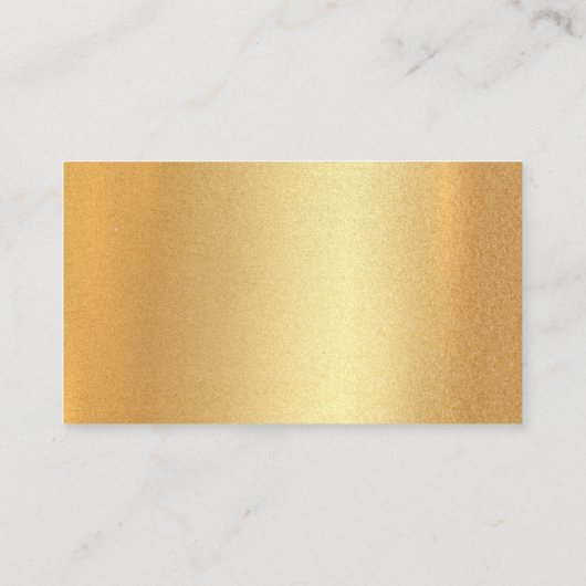 Moderne Imitate Gold Hand Script Elegante Vorlage Visitenkarte (Rückseite)