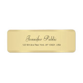 Moderne Imitate Gold handgeschriebene Skriptvorlag (Vorne)