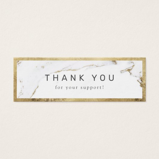 Moderne Imitate Gold Marmor Luxe Business Vielen D (Vorderseite)