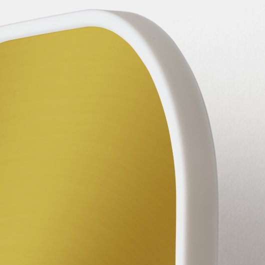 Moderne Imitate Gold Name & Monogramm Pickleball Schläger (Linke Seite)