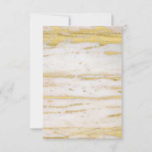 Moderne Imitate - Gold Script Dankeskarte (Rückseite)