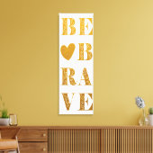 Moderne Imitate Gold und Weiß werden tapfer mit He Leinwanddruck (Insitu (Wohnzimmer))