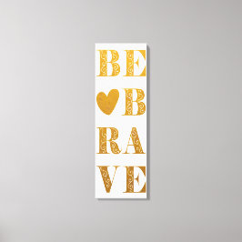 Moderne Imitate Gold und Weiß werden tapfer mit He Leinwanddruck