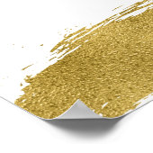 Moderne Imitate Gold Wedding Welcome Sign Poster (Ecke)