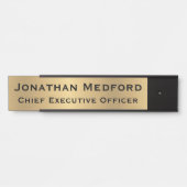 Moderne Imitate Gold Zeichen Türschilder Namenspla Türschild (Vorderseite )