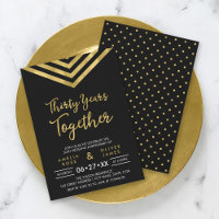 Moderne Imitate Gold Zickzack 30 Jahre Party