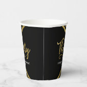 Moderne Imitate Gold Zickzack Geometric 30. Geburt Pappbecher (Rechts)