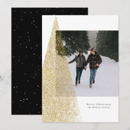 Moderne Imitate Goldbaum Schwarz-weiß Weihnachten