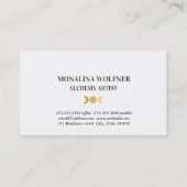 Moderne Imitate Golden Foil Monte Tamaro Visitenkarte (Rückseite)