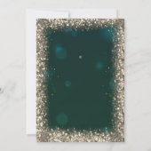 Moderne Imitate Goldene Sequenzen zeichnen sich du Einladung (Rückseite)