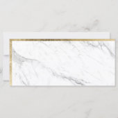 Moderne Imitate Goldfolie Marmor Geschenkgutschein (Rückseite)