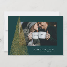 Moderne Imitate goldgrün Weihnachtsbaum ein Foto