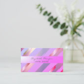 Moderne, Imitate Goldrausch Pinselstriche Visitenkarte (Stehend Vorderseite)