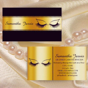 Moderne Imitate Goldschmied & Black Lash Techniker Visitenkarte