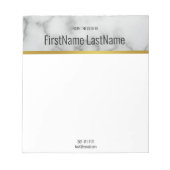 Moderne Imitate Grau Marmor vom Schreibtisch Notizblock (Vorderseite)