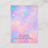 Moderne Imitate Holographic Add-Logo-Verleihkarte Visitenkarte (Rückseite)