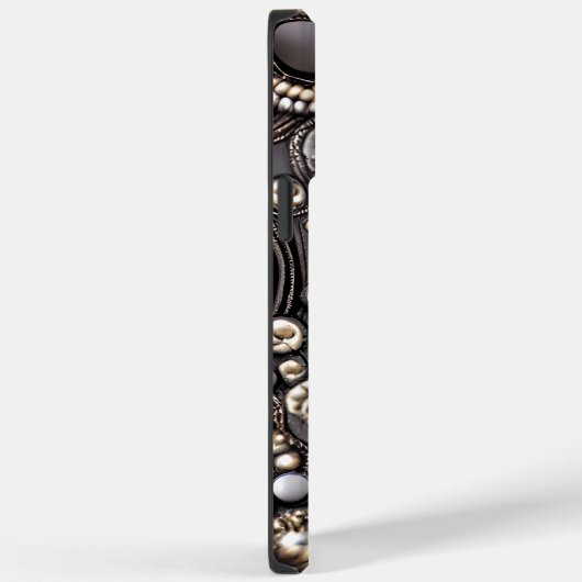 Moderne Imitate Leder Abstrakter Individuelle Name Case-Mate iPhone Hülle (Rückseite / Rechts)