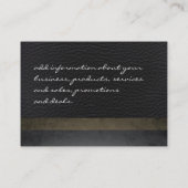 Moderne Imitate Leder II mit Chic Texture Visitenkarte (Rückseite)