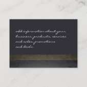 Moderne Imitate Leder mit schicker Textur Visitenkarte (Rückseite)